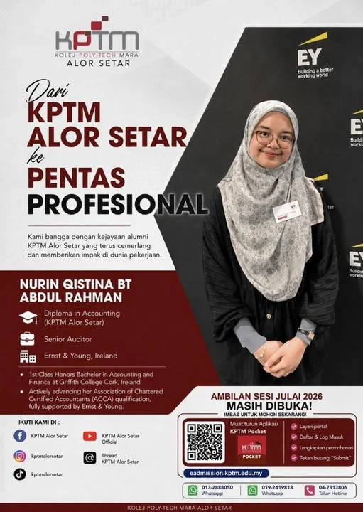 From KPTM Alor Setar to Ernst & Young Ireland: The Inspiring Global Journey of Nurin Qistina