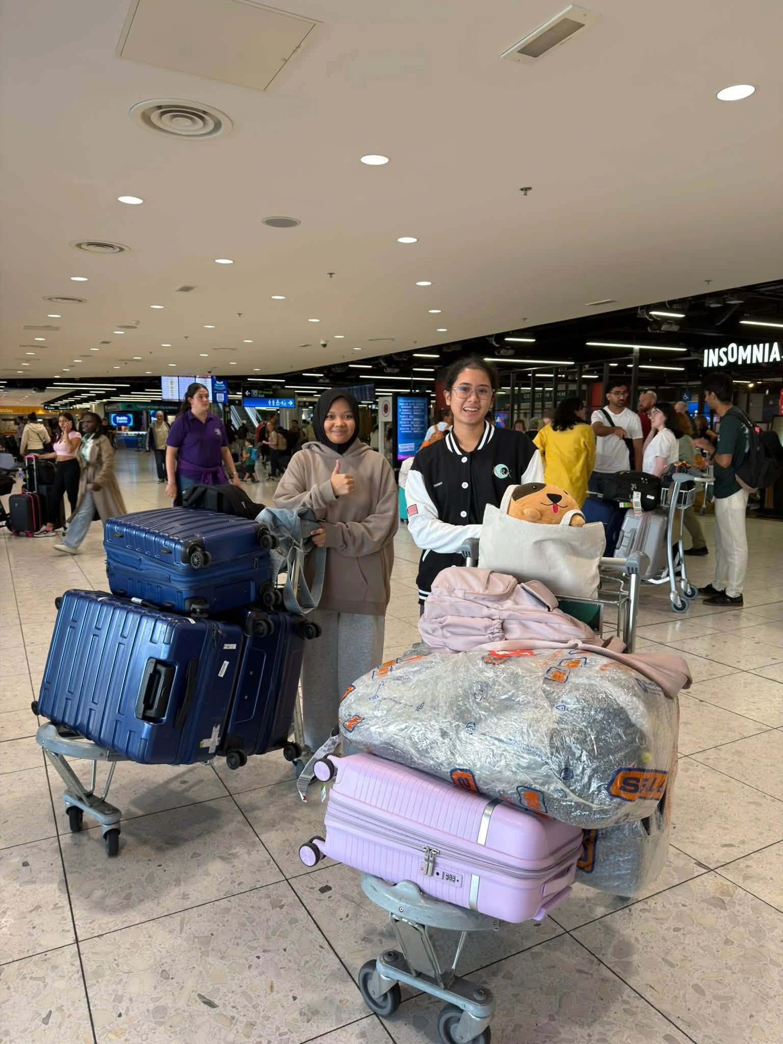 Touchdown in Dublin: Warm Welcome to Tharissa and Shaqeel as They Begin Their Irish Academic Journey!
