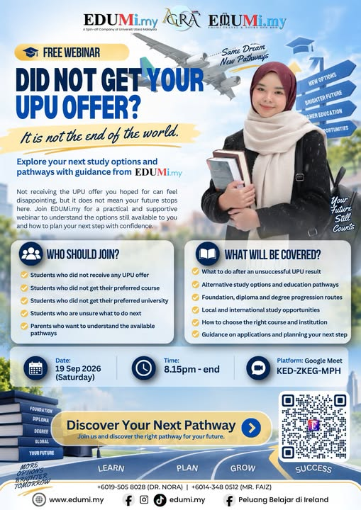 Free Webinar: Alternative Study Pathways After UPU Results