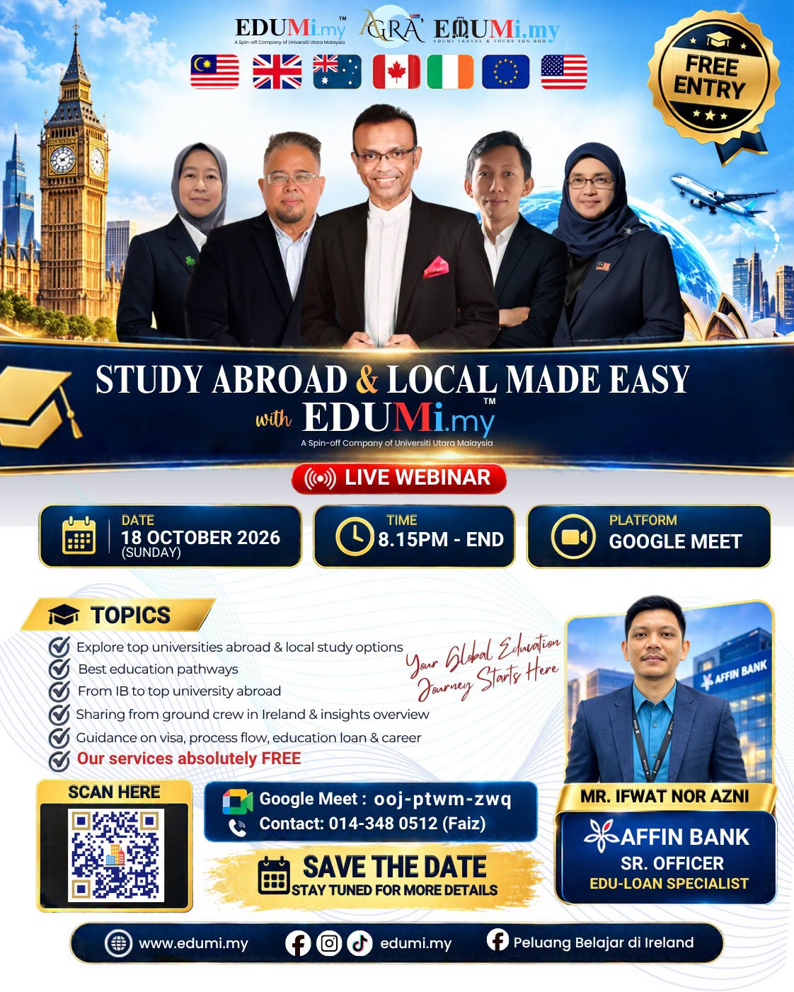Free Live Webinar on Local and Overseas Study Pathways